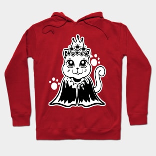 Princess Kitty Cat Drawing Hoodie